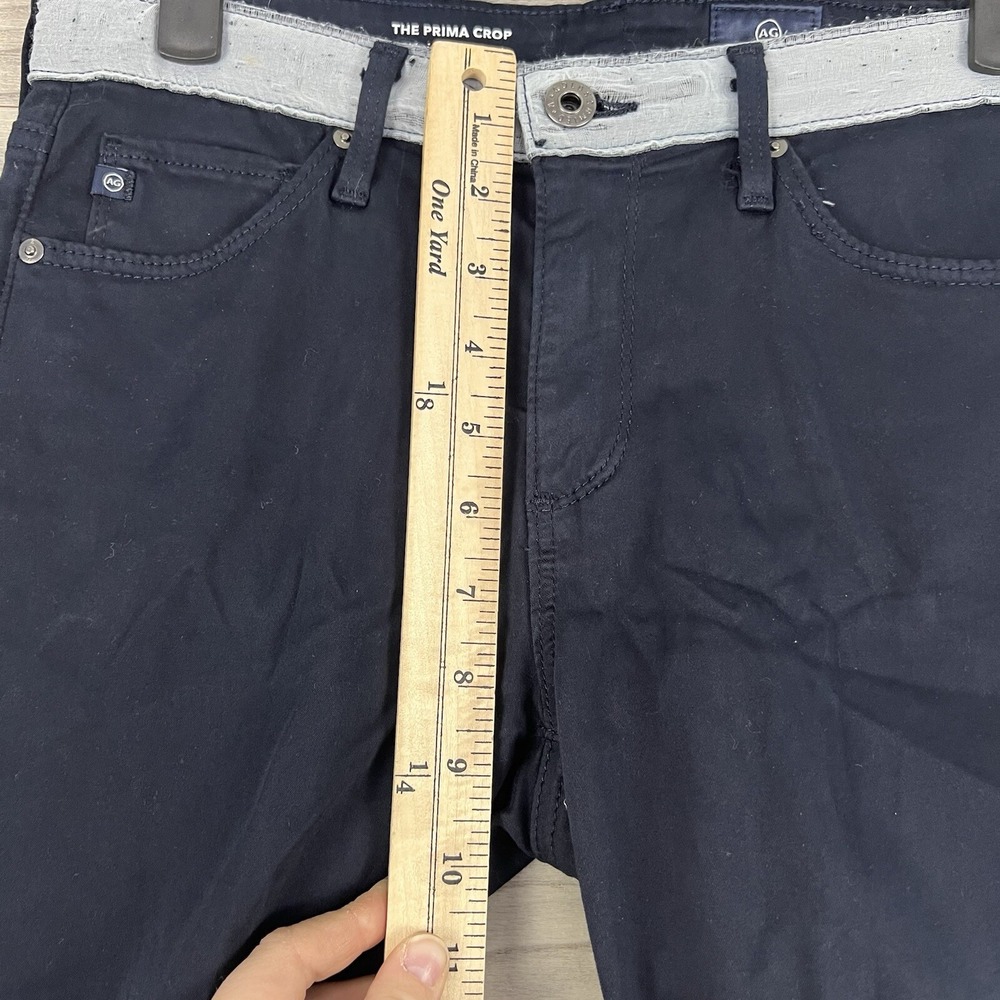 AG Adriano Goldschmied Jeans Size 26R Dark Blue The Prima Ankle Cigarette Leg - Picture 5 of 13